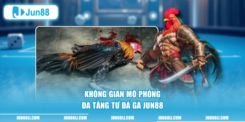 Không gian mô phỏng đa tầng từ đá gà Jun88